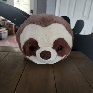 Brown and Cream Soft Aurora Sloth Plush Toy